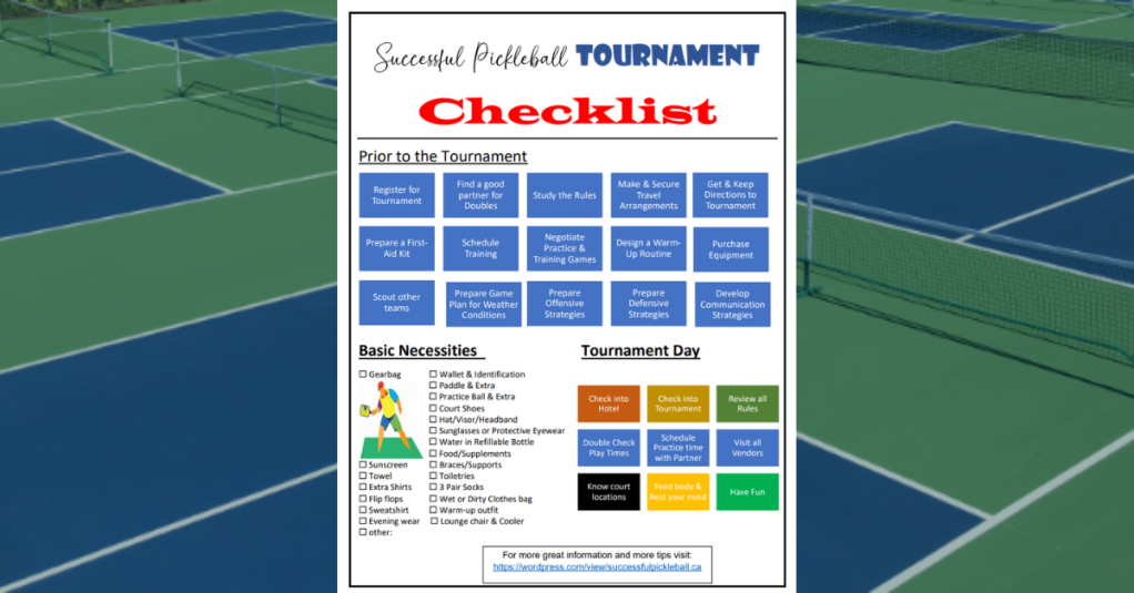 Tournament Player Checklist